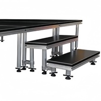 Plate-forme modulaire de scène en alliage d'aluminium pliable Portable 6m X 3m Capacité de charge de 1000kg Garantie de 3 ans certifiée CE pour les événements