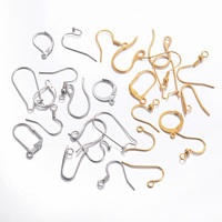 Crochets d'oreille ronds en acier inoxydable chirurgical pour la fabrication de bijoux DIY, attaches françaises pour perles et breloques, composants de bijouterie