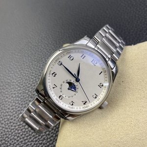 นาฬิกาข้อมือผู้ชายระบบจักรกลอัตโนมัติ รุ่น Moon Phase  ตัวเรือนสแตนเลสสตีล Latiris คุณภาพสูง พร้อมกลไก ETA และกระจกแซฟไฟร์ - Product Image 4