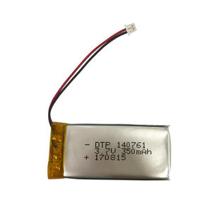แบตเตอรี่ลิเธียมไอออน 140761 350mAh 3.7V ของแท้จากโรงงาน OEM โพลิเมอร์ ขายส่ง คุณภาพดี ความจุขนาดใหญ่ - Product Image 1