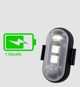 Car Motorcycle Bike Front Strobe Light Black USB Rechargeable Battery Plastic Waterproof Outdoor Wireless Remote Night Riding - Product Image 3