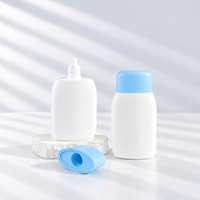 Emballage personnalisé de flacon en plastique PP de 60 ml pour crème solaire, OEM ODM, flacon vide en plastique à presser pour crème solaire, sérum pour le soin de la peau, nettoyant visage
