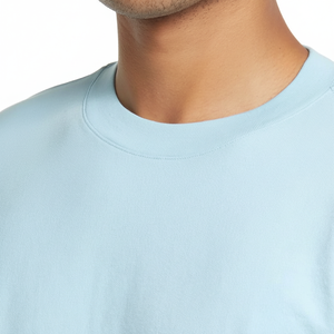 เสื้อยืดคอตตอนคอกลมแขนสั้นสำหรับเด็กทารกเสื้อยืดผ้าฝ้ายปั่นแบบห่วง100% เสื้อยืดผ้าฝ้ายผสมสามส่วนเสื้อยืด - Product Image 1