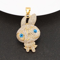 Breloques en acier inoxydable plaqué or 18 carats : Lion, Bouddha, Crâne, Ours, Ancre, Croix, Main, Lettre, Carte d'Afrique, Étoile, Papillon, Œil