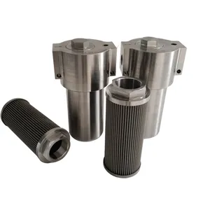 High Pressure Hydraulic Line Filter YLQ-227 Stainless Steel Oil Filter Housing