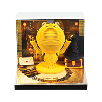 Bloc-notes 3D Magic Ball Golden Snitch, bloc-notes calendrier, décoration de bureau, papeterie animale mignonne, cadeau d'anniversaire de luxe pour les amis