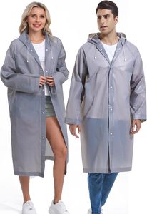 Impermeable Unisex de EVA de Alta Calidad, Traje de Lluvia Grueso e Impermeable para Mujer/Hombre, Estilo Simple, Largo, para Senderismo y Camping - Product Image 4
