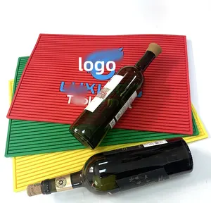 PVC Barmat or Rubber Bar Drinking Mat ar mat Beer whiskey Custom Logo Rubber Bar Accessories PVC Rubber