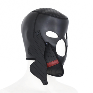 Maschera Nera in Neoprene Impermeabile SM per Adulti, Benda per Occhi, Maschera Bondage Integrale Rimovibile, Giocattolo Sessuale per Donne e Uomini - Product Image 3