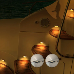 <span class=keywords><strong>Spot</strong></span> LED d'extérieur encastré IP67 12V basse tension étanche mini demi-lune pour marches - Product Image 1