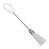Lot de 2 brosses à main en nylon pour machine à coudre et clavier d'ordinateur, poils à une extrémité pour le nettoyage de la maison et du bureau