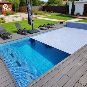 Water Crown Electric PC <b>Pool</b> Cover Remote Control Auto Polycarbonate Swimming <b>Pool</b> Cover - Product Image 2