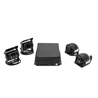Voiture de gestion de flotte autobus scolaire CCTV 4ch 4 canaux kit AHD 3G 4G GPS WiFi MDVR Ai Mobile DVR Monitor System