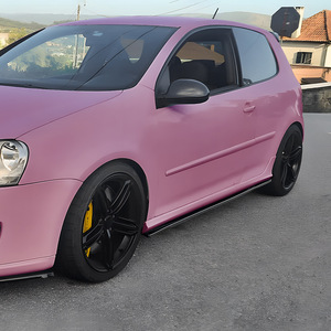 Volkswagen Golf 5 Mk5 Gti R32 Side Skirts Abs Piano Black Carbon Fiber Texture Body Kit For Car Modification - Product Image 2