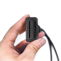 Câble adaptateur passerelle carré noir 12-24V pour scanner OBD, outil de diagnostic automobile multi-OS universel compatible OEM