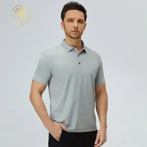 Groothandel Design Custom Logo Heren Blanco Effen Nylon Dry Fit Hoge Kwaliteit Man 'S Kleding Golfuniform Polo T Shirts Voor Mannen