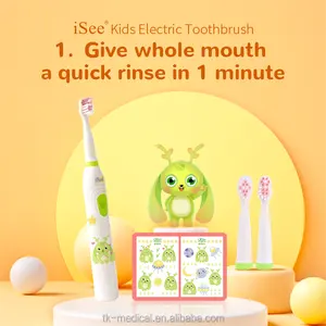 ISee çocuklar 2 dakika müzik zamanlayıcı kendin yap çıkartmalar elektrikli diş fırçası