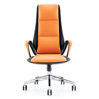 Chaise de bureau pivotante de luxe en cuir, siège de patron