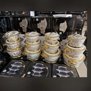 Trang chủ Đảng 2.2L + 4.4L + 6.5L thực phẩm lưu trữ & container với nắp đậy ABS + thép không gỉ thực phẩm ấm hơn mát thịt hầm cookwares - Product Image 3