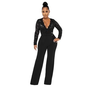 Ensemble deux pièces sensuel en soie dorée à manches longues et pantalon pour femme automne-hiver - Product Image 2