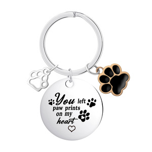 <span class=keywords><strong>2026</strong></span>년 신제품 창의적인 스테인리스 키체인 분실 방지 애완동물 태그 레이저 각인 키체인 - Product Image 2