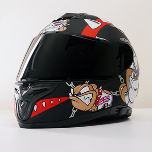 Casco Integrale per Moto VIRTUE Certificato ECE - Nuova Tendenza con Decalcomania a Catena per Cani, Casco di Sicurezza alla Moda per Motociclisti - Product Image 2