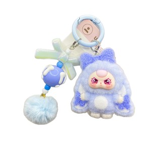 Porte-clés en peluche 3D floqué, nouveau, pour bébé de 3 ans, accessoires, dessin animé mignon, pendentif de sac, souvenir, cadeau - Product Image 5