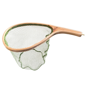 Trọng Lượng Nhẹ Polyester Lưới Ngâm Nhựa Cá <span class=keywords><strong>Net</strong></span> Với Tay Cầm Bằng Gỗ - Product Image 3
