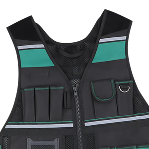 Chaleco de Trabajo con Cremallera de Poliéster para Electricistas y Carpinteros, Protección Laboral Especial para Mantenimiento en Sitio - Product Image 3