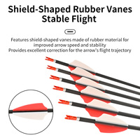 STARCN Archery ID Flèches en carbone pur de 4,2 mm pour arcs classiques et à poulies, accessoires pour la chasse, le tir sur cible et la compétition
