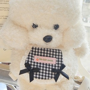 ผ้ากันเปื้อนสัตว์เลี้ยงลายการ์ตูนสไตล์เกาหลี ทำจากโพลีเอสเตอร์ สำหรับสุนัขพันธุ์บิชอนฟริเซ่ ปอมเมอเรเนียน ชุดเด็กอ่อน อุปกรณ์เสริมตุ๊กตา - Product Image 3