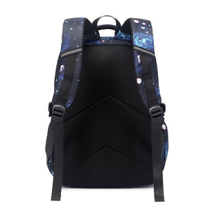 Zaino Scolastico per Bambini <span class=keywords><strong>Space</strong></span>, Impermeabile in Nylon con Chiusura a Cerniera, 20-36L, Motivo Geometrico, Schienale Ergonomico, con Scomparto Pranzo - Product Image 5