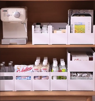 Organisateur de tiroir à compartiments amovibles en tissu avec support de fixation et poignées en plastique PET grande capacité