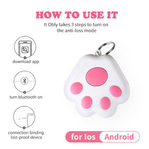 Localizzatore intelligente GPS portatile localizzatore di chiave Wireless Anti allarme smarrito dispositivo di ricerca Mini cane cane gatto GPS Tracker telefono Tracker - Product Image 2