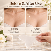 Patchs en silicone anti-rides réutilisables transparents en forme de T pour décolleté, adhésion forte, fournisseur OEM ODM