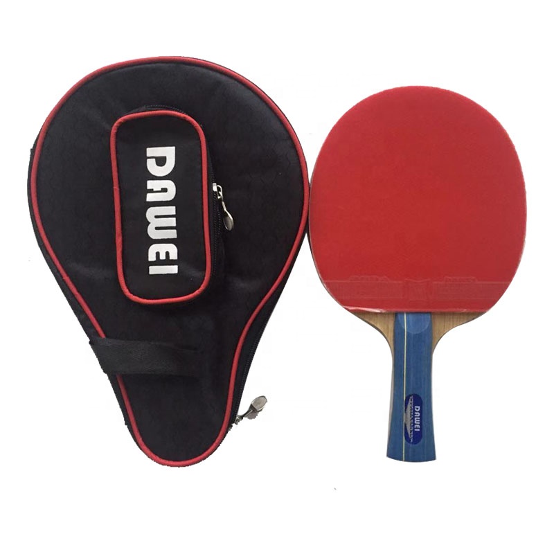 Professionnel 7 plis Bois Raquette De Ping-Pong avec noyau De Paulownia Picots En Caoutchouc Pagaie de Ping-Pong avec étui De Transport