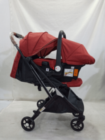 Poussette bébé légère et portable 3 en 1 avec dossier réglable, chariot pliable, système de voyage double - Vente en gros