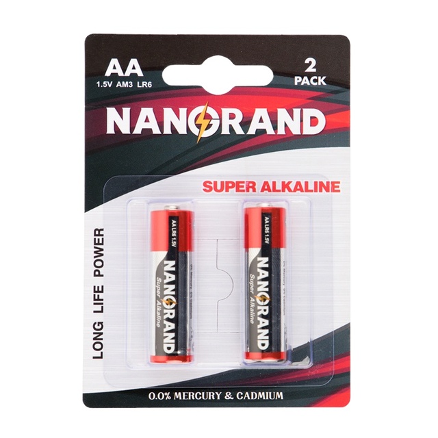 Durable a Zinc Manganese Lr6 1.5v Um3 Alkaline Dry Aa Size Battery for Remote Control