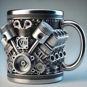 2026 Luxury V12 Engine <b>Mug</b> Wholesale Custom Logo Stainless Steel Vacuum Insulated 12-24 Hours <b>Thermal</b> Performance Back School - Product Image 4