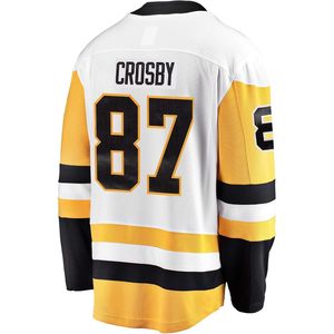 Pittsburgh Penguins Sidney Crosby # 87 Camiseta juvenil Premier blanca y amarilla - Product Image 2