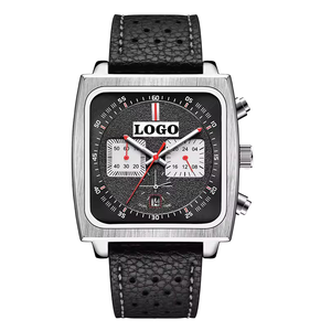 Montre pour homme d'affaires, design 2025, mouvement à quartz, boîtier en acier inoxydable, indicateur de date, chronographe, <span class=keywords><strong>chronomètre</strong></span>, finition brossée - Product Image 2