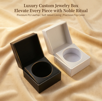 Boîte d'emballage de bijoux personnalisable de haute qualité pour bague, collier, boucles d'oreilles, boîte cadeau en gros avec insert en velours
