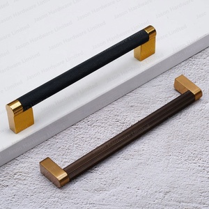 Có khía xử lý Vàng Tủ Ngăn Kéo kéo nhà bếp phần cứng-chải Brass tủ xử lý t thanh cửa kéo - Product Image 2