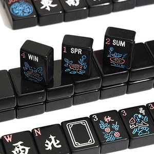 Trending 4 Player Customized Layer American <b>Mahjong</b> Tiles Light Black Luxury Modern Foldable <b>Set</b> for Ladies - Product Image 3