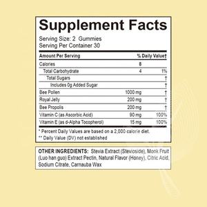 Gomitas de Miel con Polen de Abeja, Jalea Real y Propóleo, Marca Privada OEM/ODM, Sin Gluten, 60 Unidades, para la Inmunidad y el Cuidado de la Piel - Product Image 5