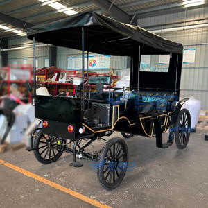 High Quality Pumpkin Princess Carriage Sightseeing Wedding Simple Dual Function Carriage Horse Drawn Electric Royal Carriage - Product Image 6