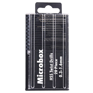 Forets hélicoïdaux Microbox Hss 0,3-1,6 mm, 20 pièces, longueur métrique pour métaux non ferreux - Product Image 2