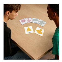 Cartes flash magnétiques d'apprentissage de la géométrie 3"x3", 13 formes 3D et 11 maquettes de formes solides pour l'école et la maison