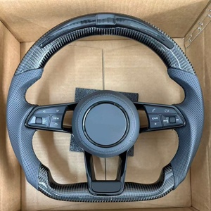 Volante de fibra de carbono YLD para Audi RS RS3 RS4 RS5 RS6 RS7 <span class=keywords><strong>S</strong></span>-<span class=keywords><strong>Line</strong></span>, modelos <span class=keywords><strong>2017</strong></span>-2020 S3 S4 S5 S6 - Product Image 1