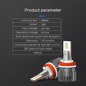 Faro LED <span class=keywords><strong>U6</strong></span> Plus Súper Brillante, Gran Venta, Alto Lumen, Impermeable, Disipación de Calor con Sustrato de Cobre de Doble Cara, Faro LED para Automóvil - Product Image 5